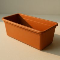 Vaso rectangular de plástico 30 cm